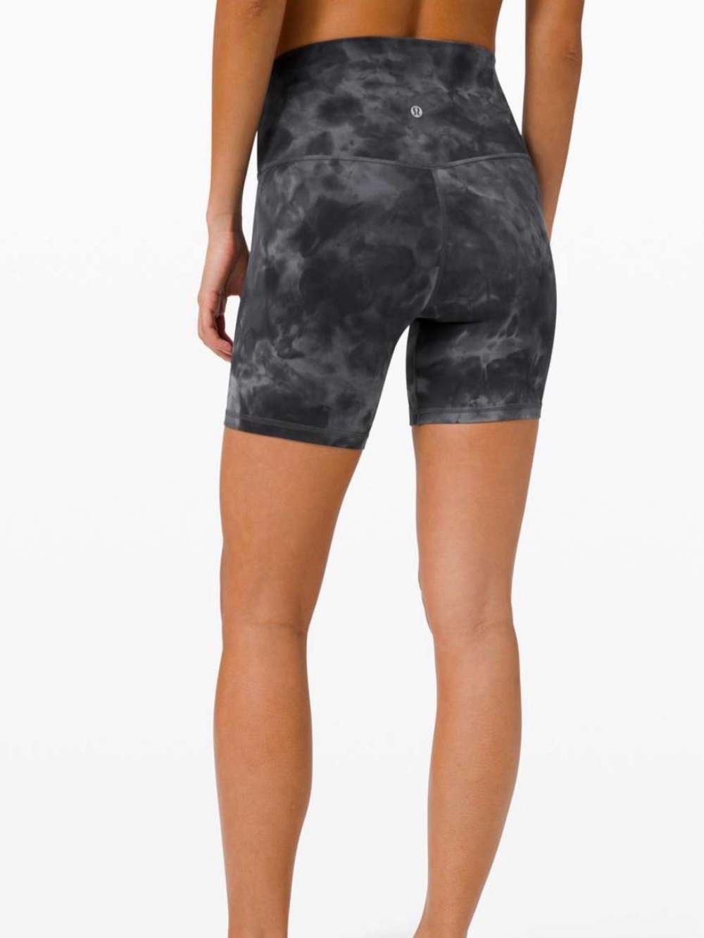 lululemon Align 8” High-Rise Tie-Dye Bike Shorts - Charcoal